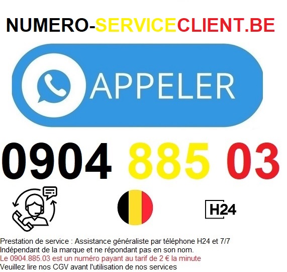 numero service client belgique